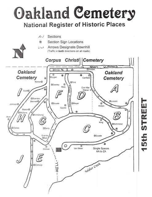 Oakland Cem Map